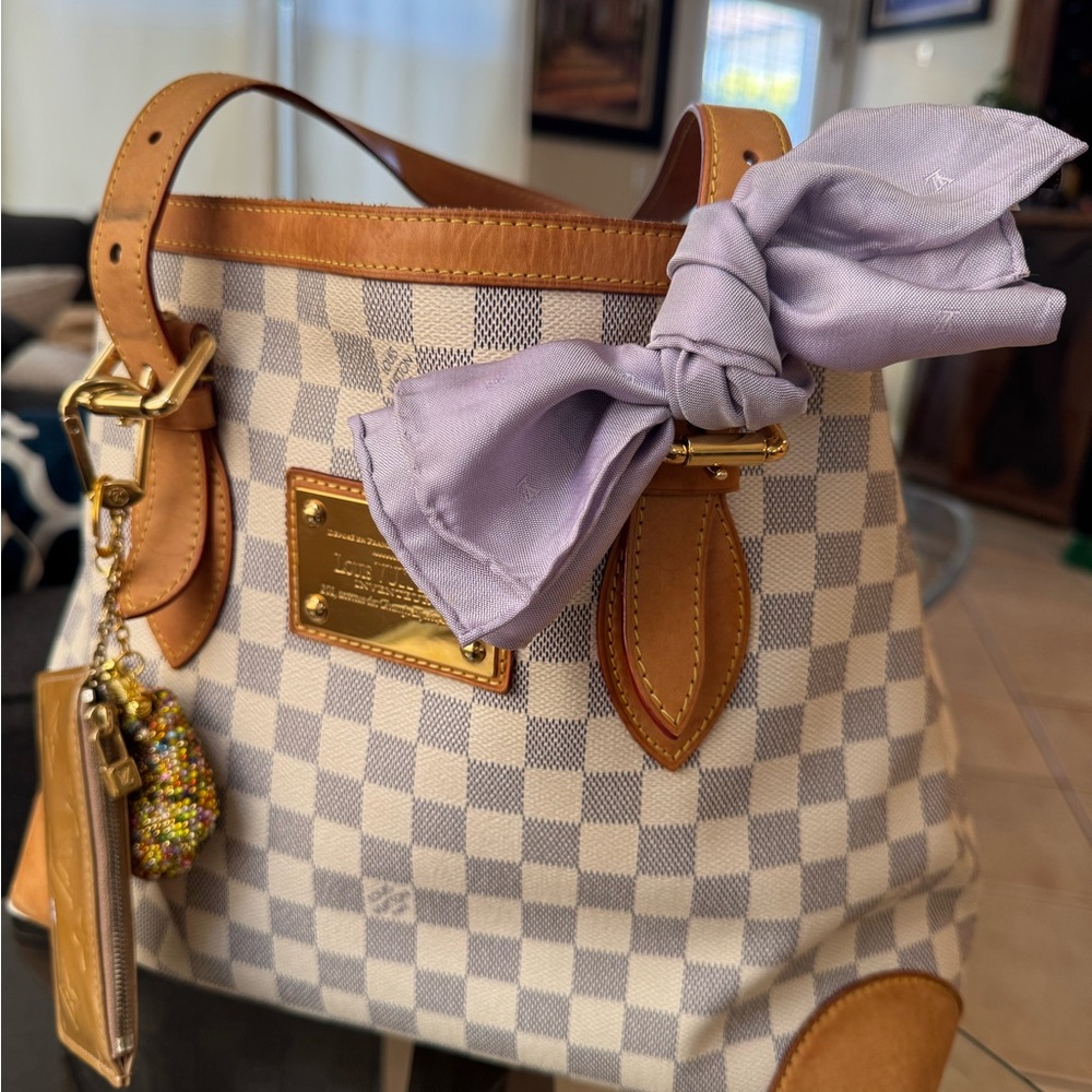 **SOLD** Louis Vuitton Lavender Silk Handkerchief - Picture 6 of 6